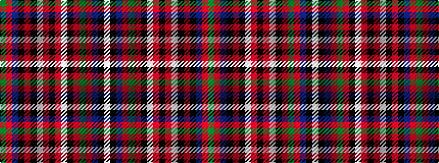 idealised woven sample of pattern GRBKRKWRKRWKRGRBKW
