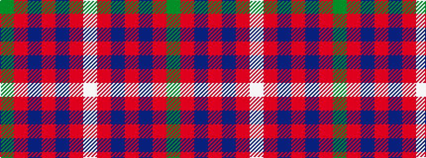 idealised woven sample of pattern GRBRBRW