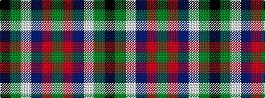 idealised woven sample of pattern GRBWGK