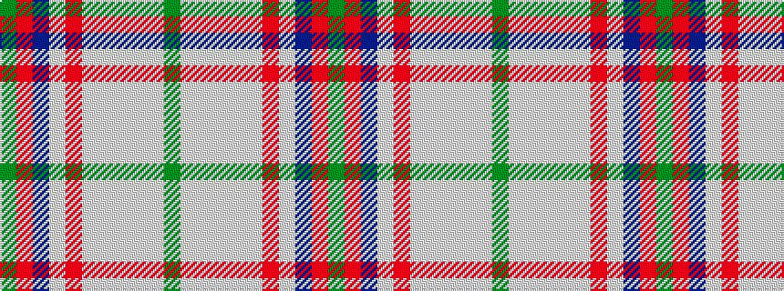 idealised woven sample of pattern GRBWRWWWWWG
