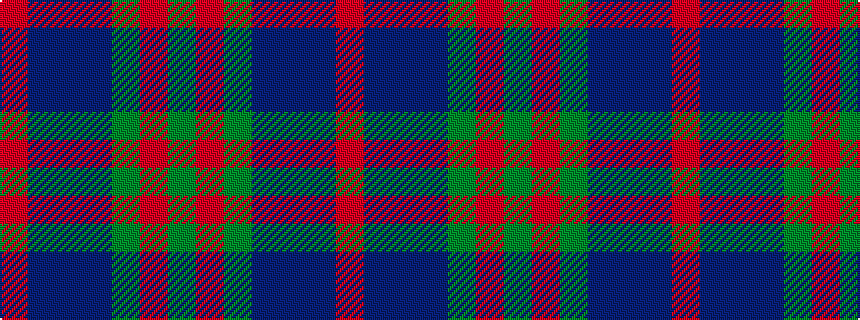 idealised woven sample of pattern GRGBBBR