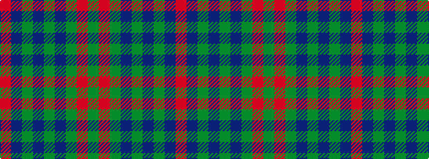 idealised woven sample of pattern GRGBGBGBR
