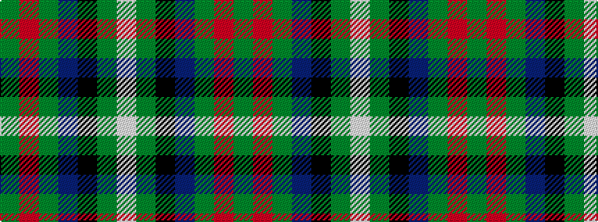 idealised woven sample of pattern GRGBKGW