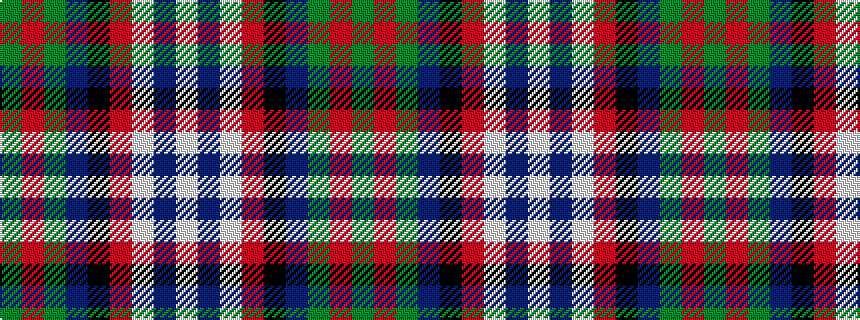 idealised woven sample of pattern GRGBKRWBW