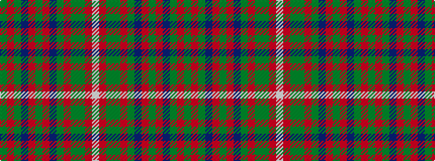 idealised woven sample of pattern GRGBRGRBGRGGRW