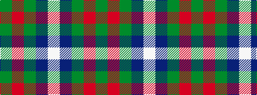 idealised woven sample of pattern GRGBW