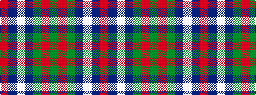 idealised woven sample of pattern GRGBWBR