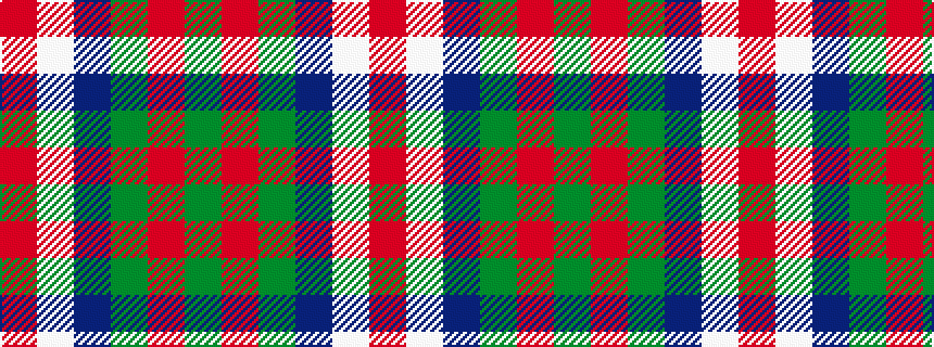 idealised woven sample of pattern GRGBWR