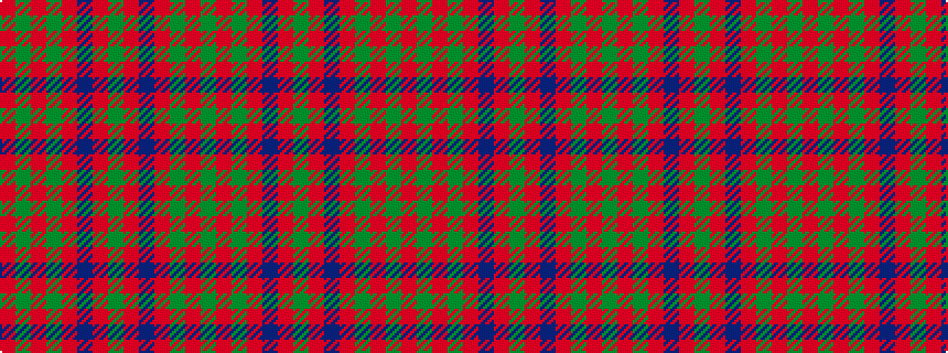 idealised woven sample of pattern GRGRBRGRBRGRGR