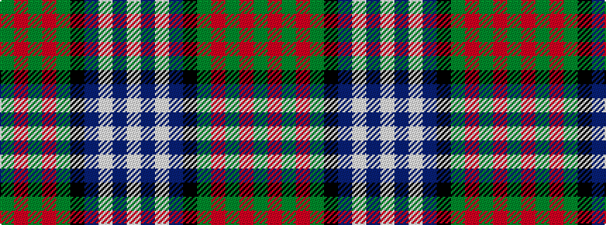 idealised woven sample of pattern GRGRGKBWBW