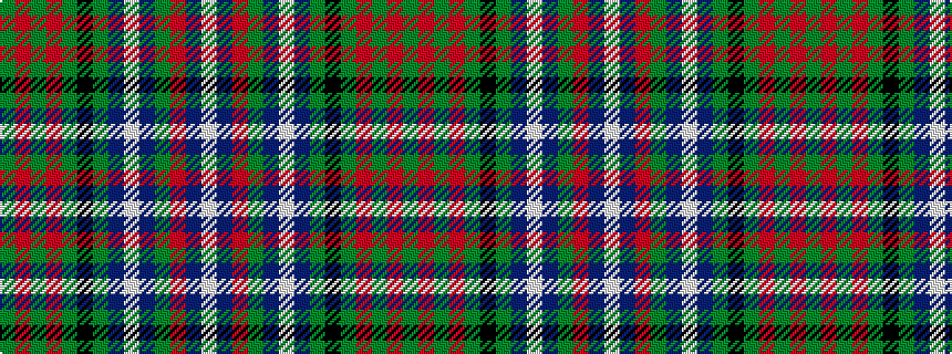 idealised woven sample of pattern GRGRGKGBWBGRBW