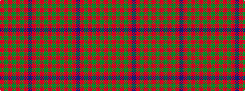 idealised woven sample of pattern GRGRGRBRGRGRGR