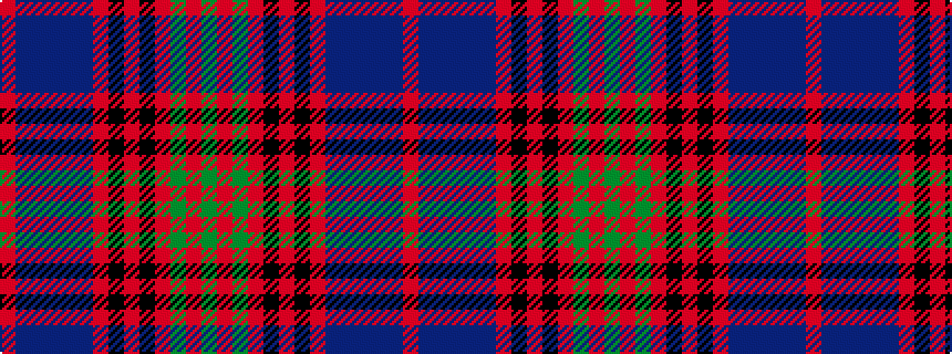 idealised woven sample of pattern GRGRKRKRBBBBBR