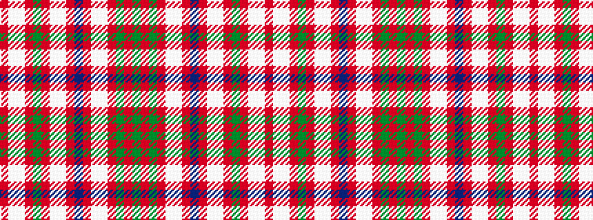 idealised woven sample of pattern GRGRWWRBRWWRGRWWR