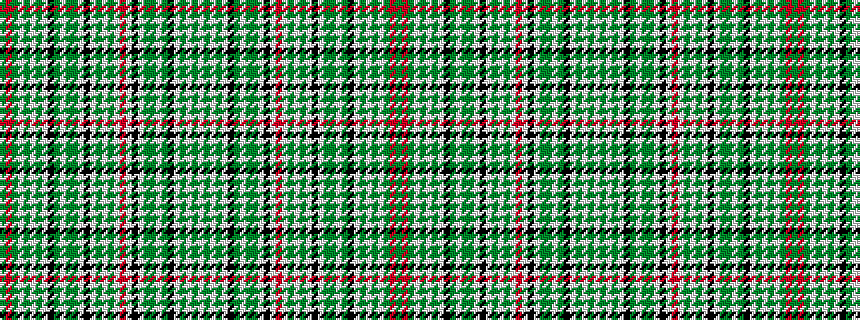 idealised woven sample of pattern GRGWGWGWKGWGGWKWGWGWRWKWGGWGKWGWGW