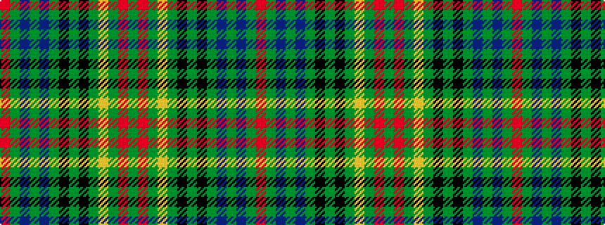 idealised woven sample of pattern GRGYGKGKGBGBGR