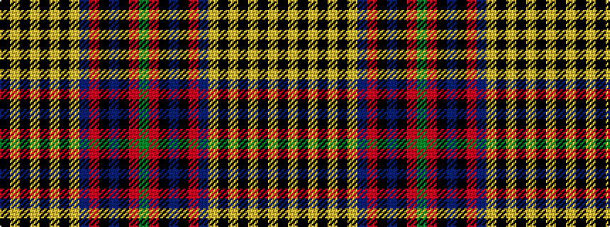 idealised woven sample of pattern GRKBKRBYKYKYKYK