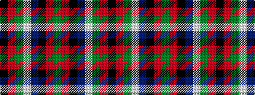 idealised woven sample of pattern GRKBWGRK