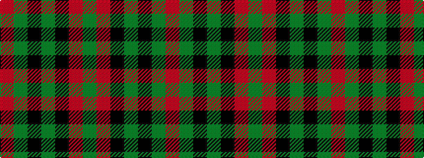 idealised woven sample of pattern GRKGKGR