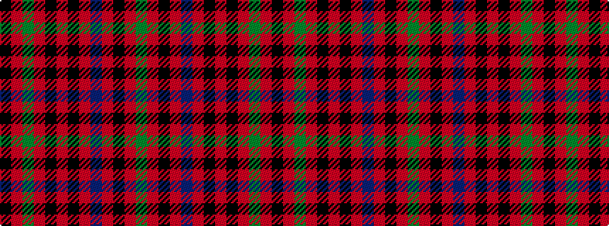idealised woven sample of pattern GRKRBRKRKRGRK