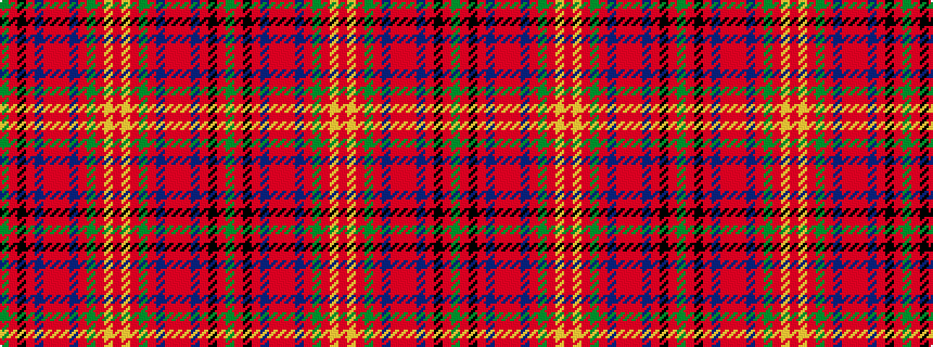 idealised woven sample of pattern GRKRBRRRBRGRYRYRGRBRRRBRKRG