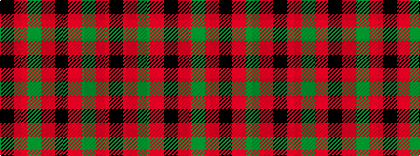 idealised woven sample of pattern GRKRGRK