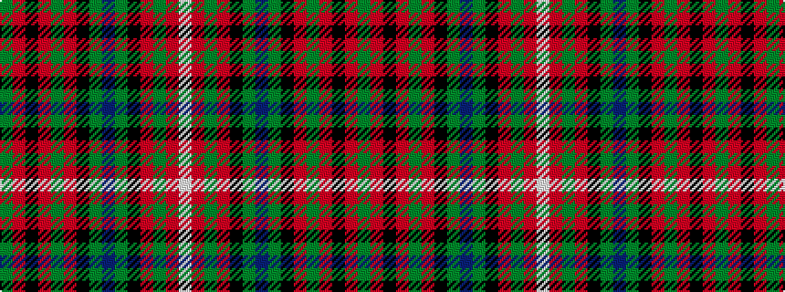 idealised woven sample of pattern GRKRGRKGBGKRGRW