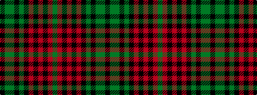 idealised woven sample of pattern GRKRKRKGKGGK