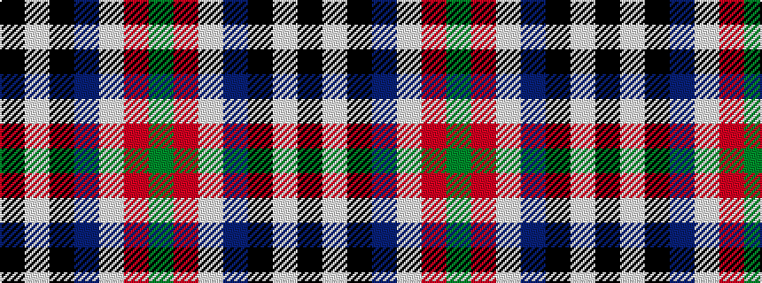 idealised woven sample of pattern GRWBKWK