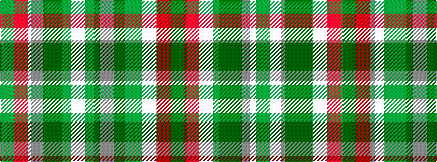 idealised woven sample of pattern GRWGGWG