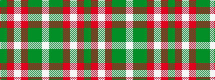 idealised woven sample of pattern GRWRGGW
