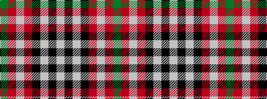 idealised woven sample of pattern GRWRKWKW
