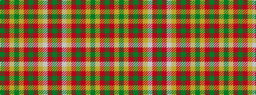idealised woven sample of pattern GRWYRGRYGYRG