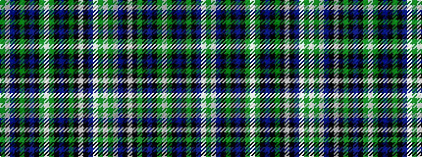 idealised woven sample of pattern GWBKGKBKGWGKBKGKWKBWGW