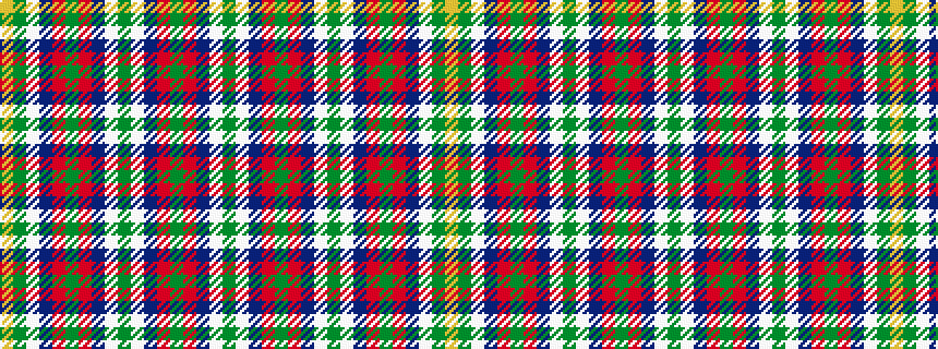 idealised woven sample of pattern GWBRGRBWGWBRGRBWGY