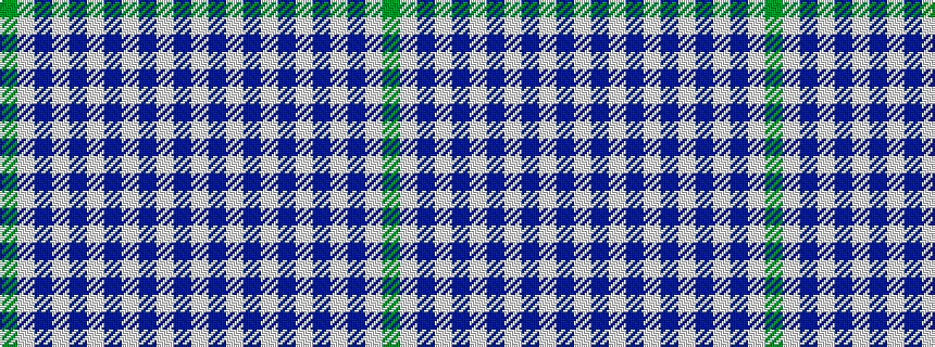 idealised woven sample of pattern GWBWBWBWBWBW