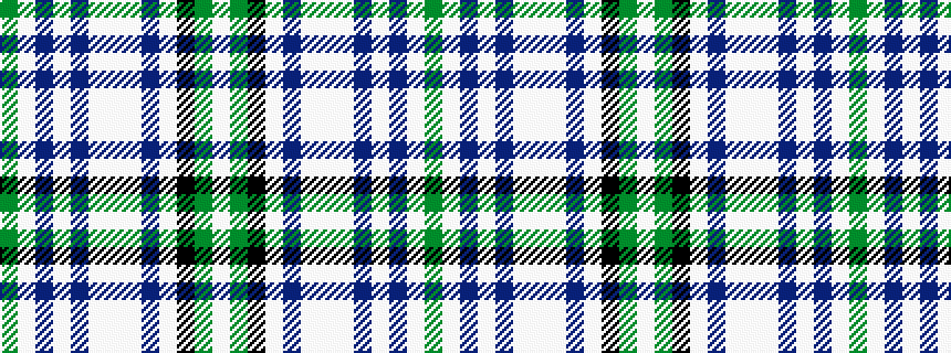 idealised woven sample of pattern GWBWBWWWBWKGW