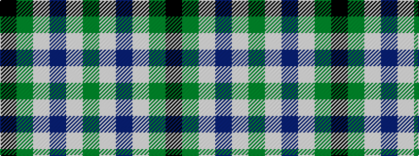 idealised woven sample of pattern GWBWGK