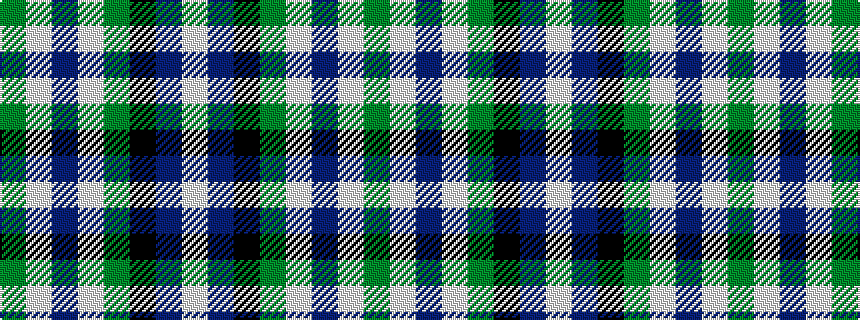 idealised woven sample of pattern GWBWGKBW