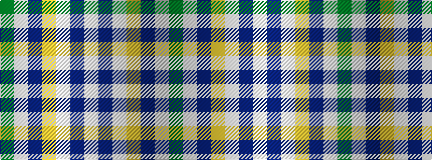 idealised woven sample of pattern GWBYWBW