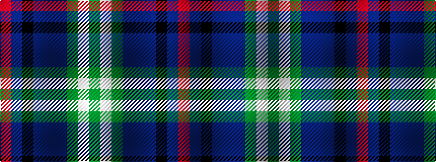 idealised woven sample of pattern GWGBBBKBR