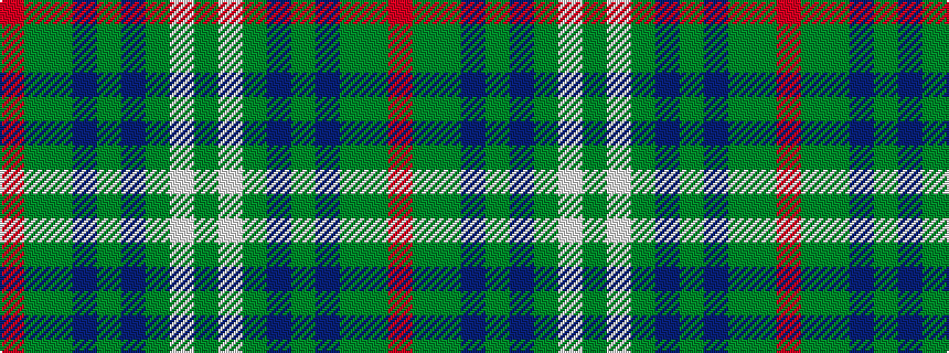 idealised woven sample of pattern GWGBGBGGR