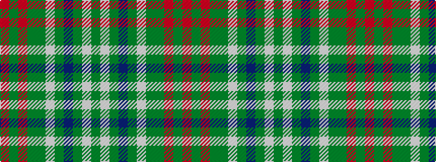 idealised woven sample of pattern GWGBGWGGRGR