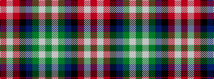 idealised woven sample of pattern GWGBKRWR
