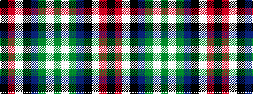 idealised woven sample of pattern GWGBKWRK