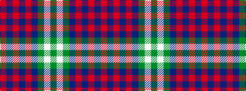 idealised woven sample of pattern GWGBRBRBR