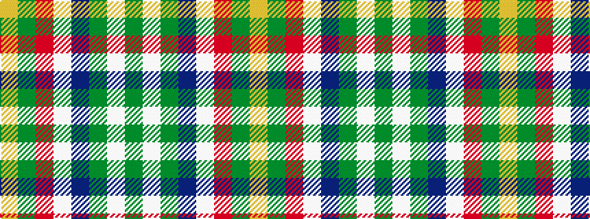 idealised woven sample of pattern GWGBWRGY