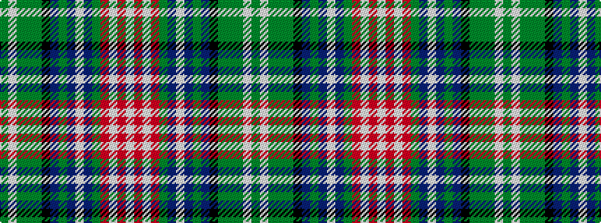 idealised woven sample of pattern GWGGGKBGBWBGRWRW