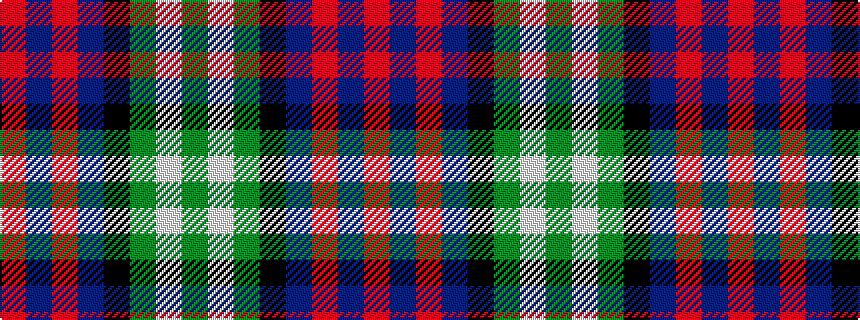idealised woven sample of pattern GWGKBRBR