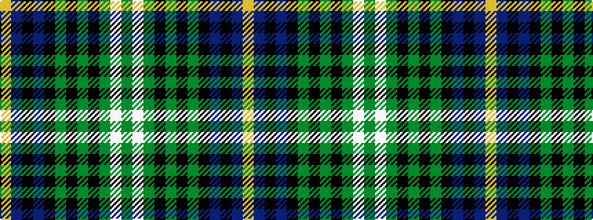 idealised woven sample of pattern GWGKGKGKBKBY
